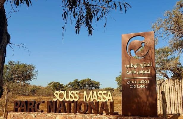 Wildlife and coastal scenery in Souss-Massa National Park south of Agadir